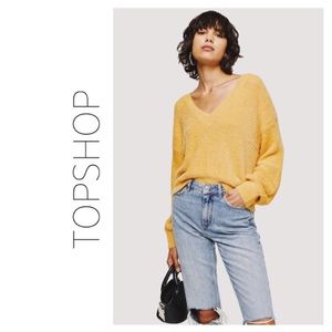 Topshop fluffy crop top